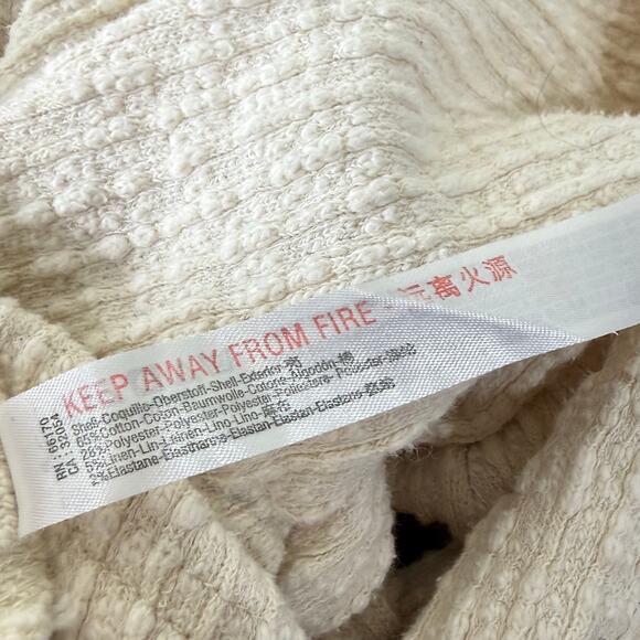 Free People FP Beach Oasis Cream Cardigan Shorts Set Coastal Granddaughter XS - Picture 8 of 9